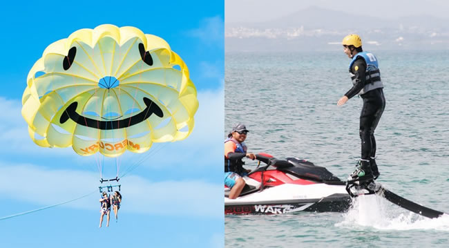 沖縄マリンスポーツ・アクティビティ専門店マリンアイランド｜パラセーリング100m体験コース